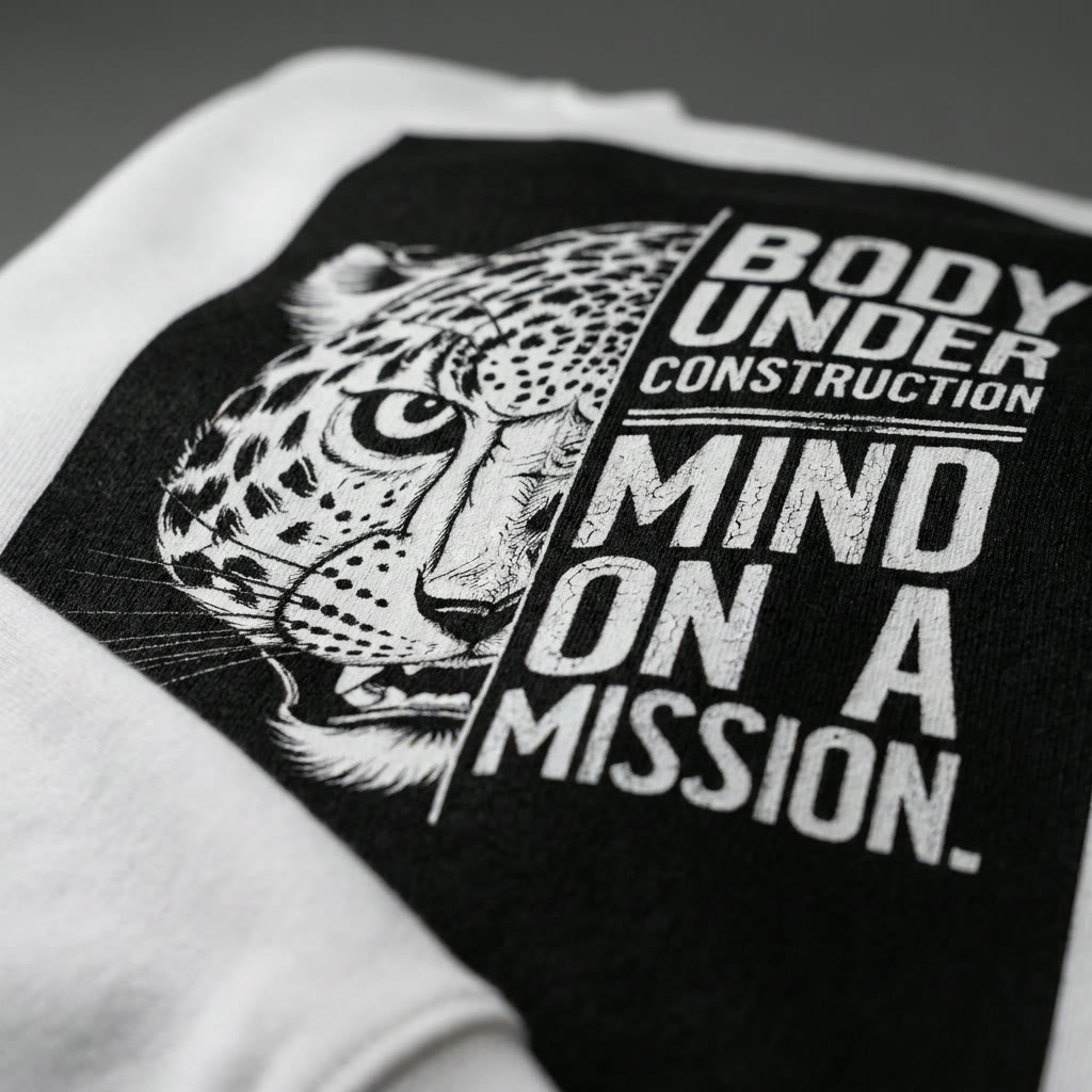 Close-up of the Body Under Construction print