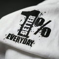 Close-up of the 1% Better Everyday print
