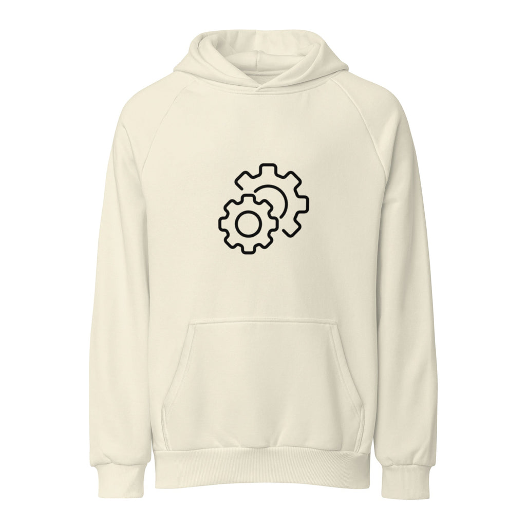 Built Different Gears Super Heavyweight Hoodie flat lay