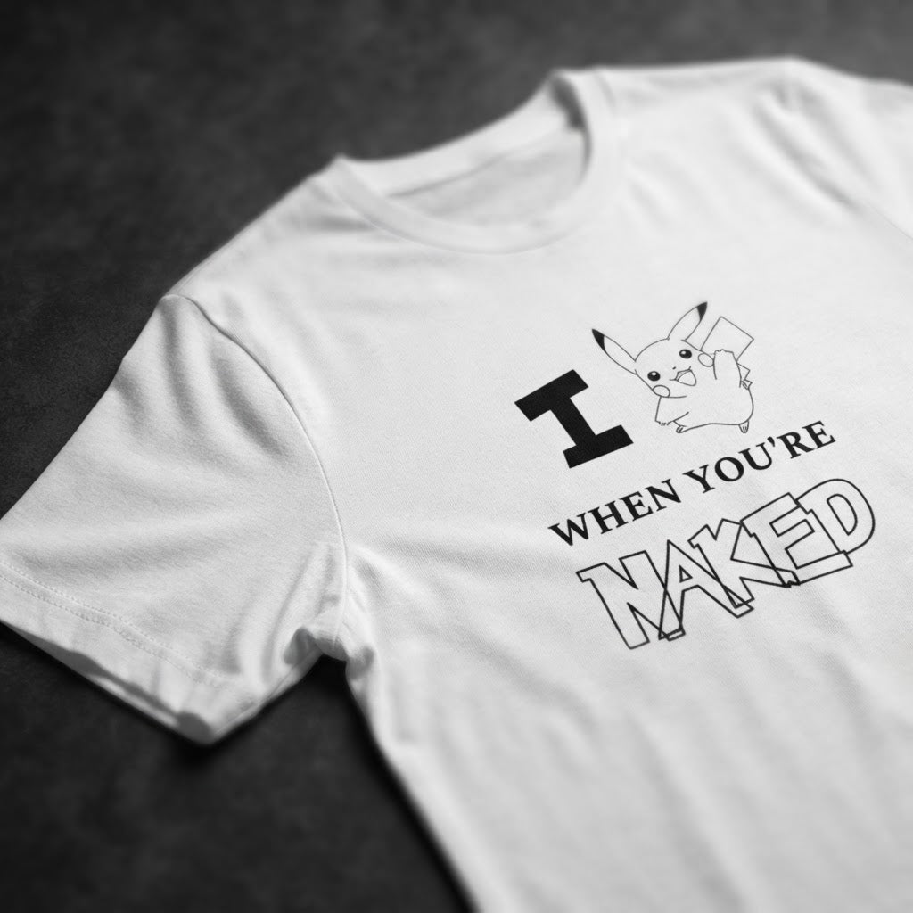 I Spark When You're Naked Graphic Tee print detail