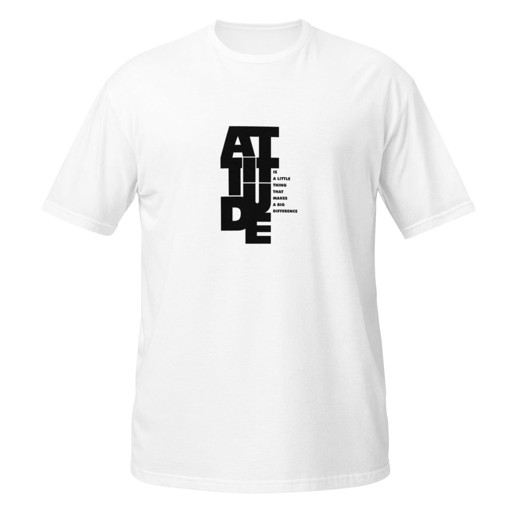 Attitude Bold Type Softstyle Tee flat lay