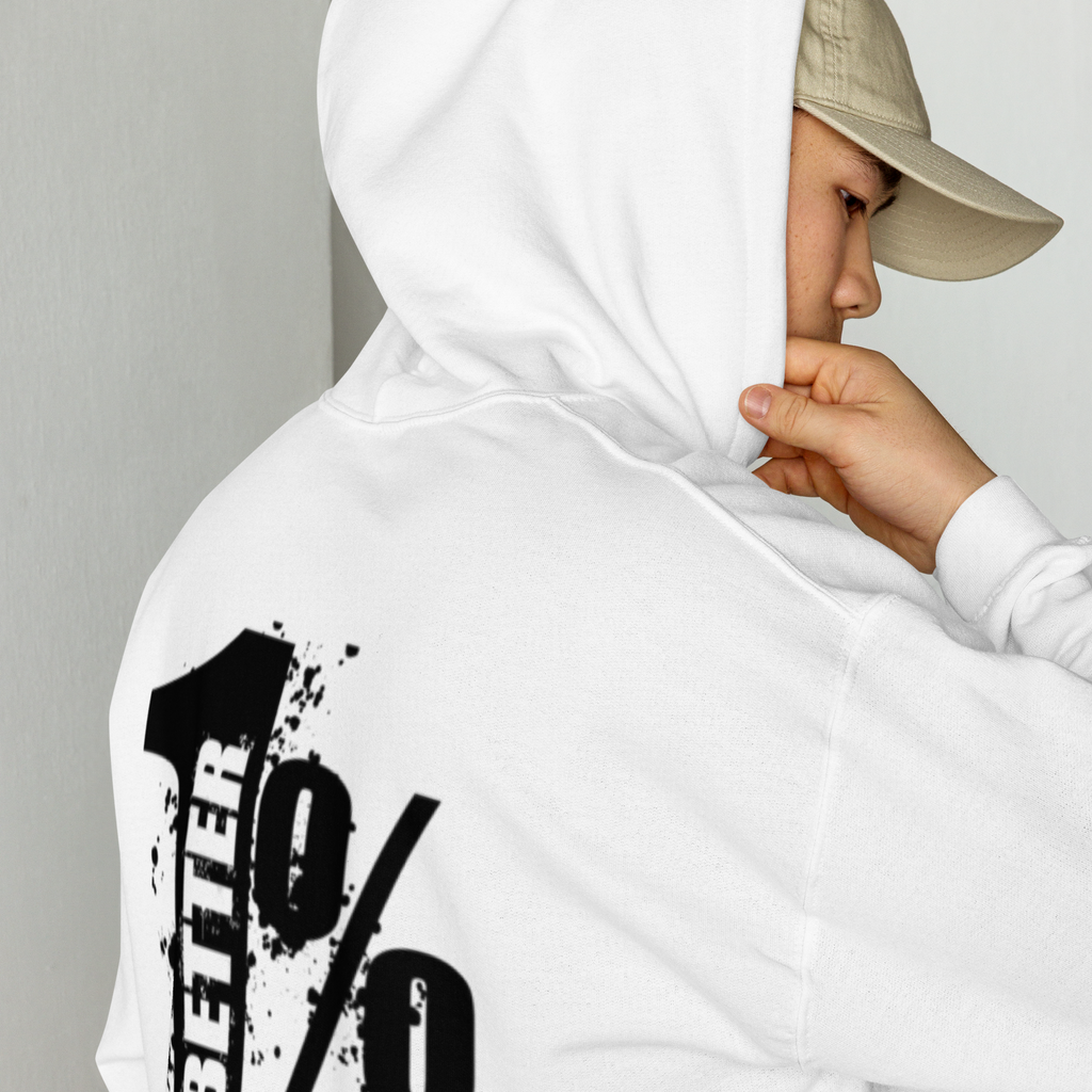 1% Better Everyday Oversized Hoodie flat lay